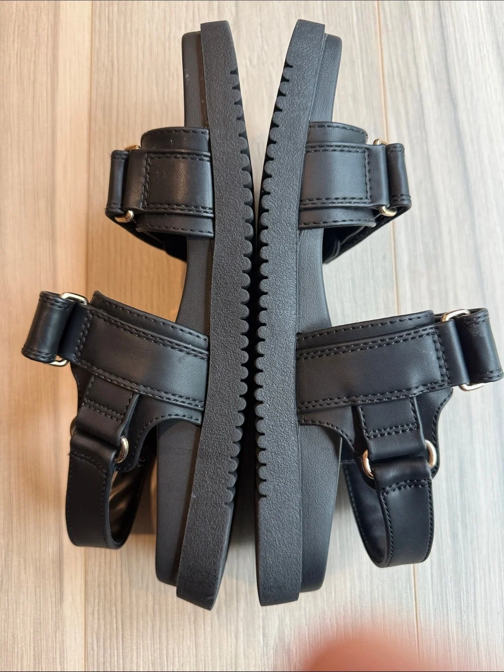 A New Day Women's Jonie  Black Ankle Strap Sandals Size 8.5